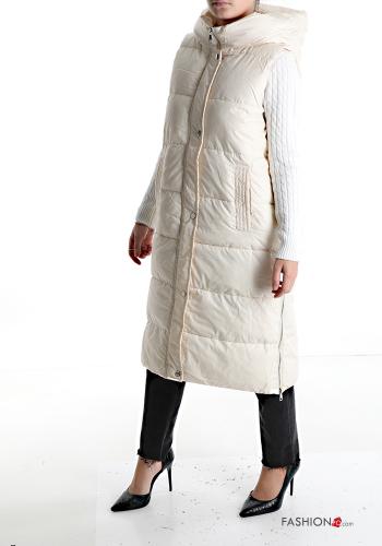Smanicato in Cotone con tasche con bottoni con cappuccio - ph 3