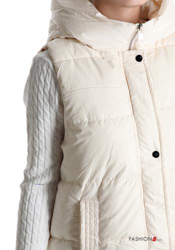 Smanicato in Cotone con tasche con bottoni con cappuccio - ph 4