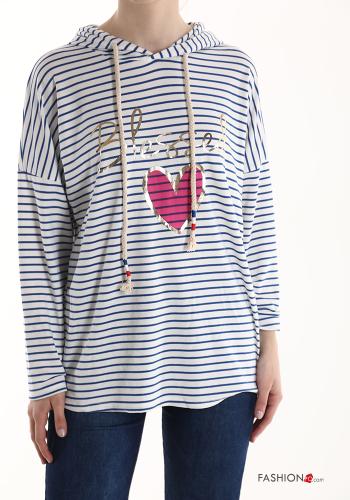 Striped Sweatshirt with hood