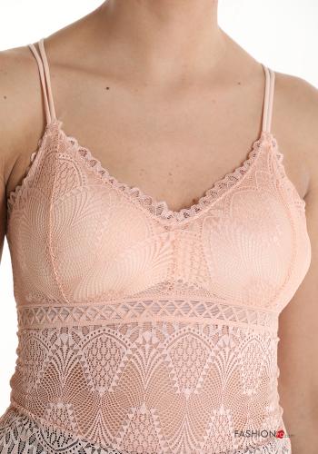 Top détail dentelle à col en V avec bonnets - ph 4