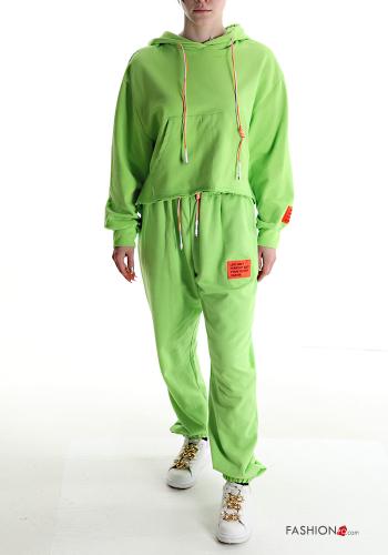 Tuta sportiva in Cotone con tasche con cappuccio - ph 1