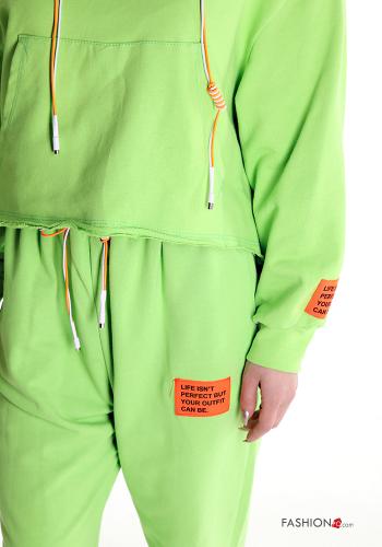 Tuta sportiva in Cotone con tasche con cappuccio - ph 4
