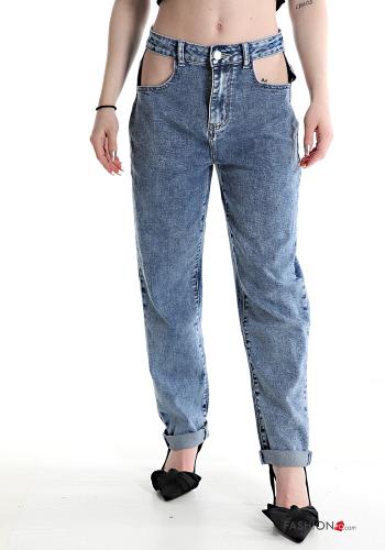 wide leg Cotton Jeans - ph 1