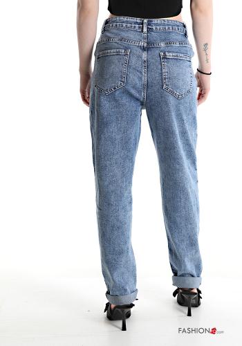wide leg Cotton Jeans - ph 2