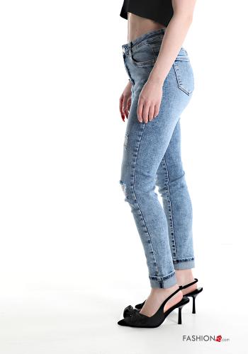 skinny Jeans aus Baumwolle mit Taschen - ph 2