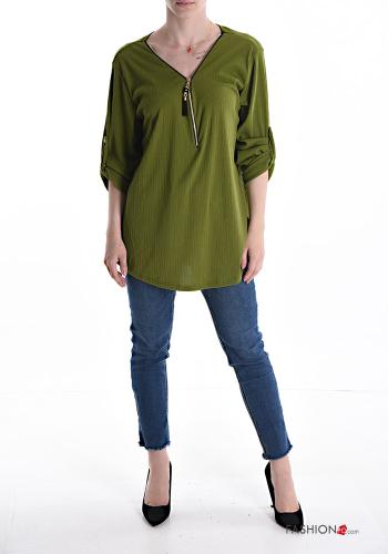 Bluse mit V-Ausschnitt 3/4 ärmel - ph 5