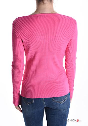 Ribbed Sweater with v-neck - ph 2