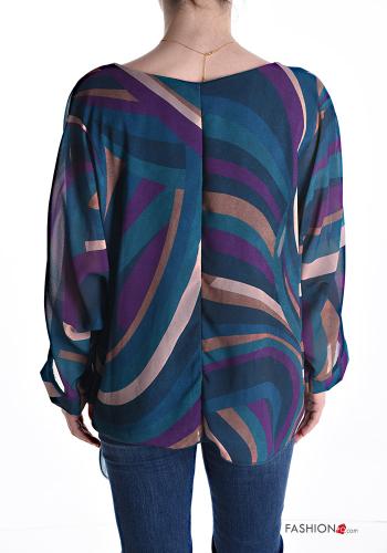 Patterned Blouse with knot - ph 2