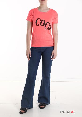 Lettering print T-shirt - ph 5
