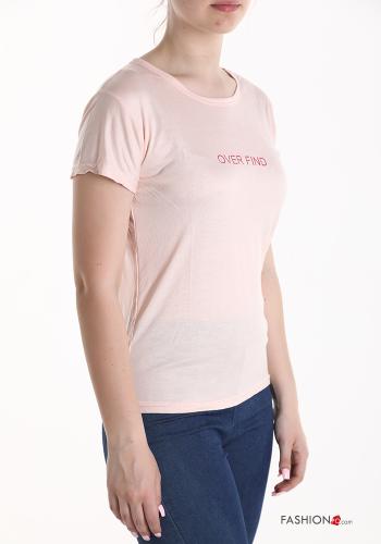 Aufschriftes Muster T-shirt - ph 3