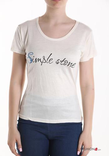 Lettering print T-shirt - ph 1