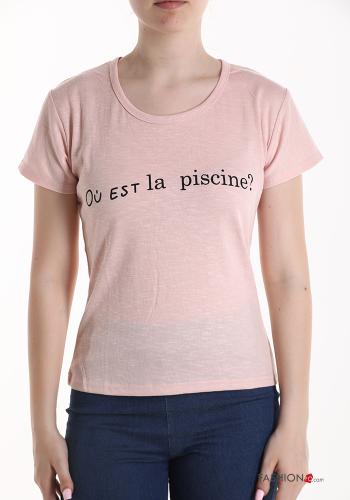 Lettering print T-shirt - ph 1
