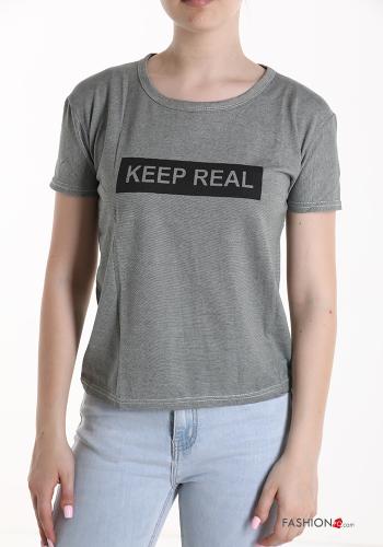 Lettering print T-shirt - ph 1