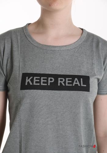 Lettering print T-shirt - ph 4