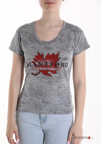Lettering print T-shirt - ph 1