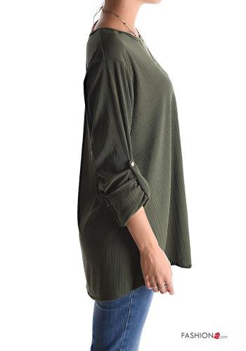 Bluse mit Halskette 3/4 ärmel - ph 3