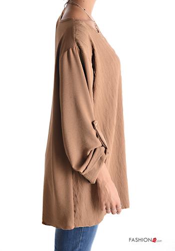 Bluse mit Halskette 3/4 ärmel - ph 3