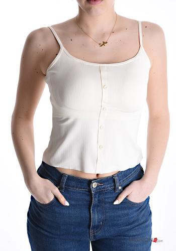 Top sans manches à boutons avec bonnets - ph 1