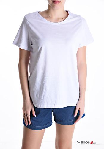 short sleeve crew neck Cotton T-shirt - ph 1