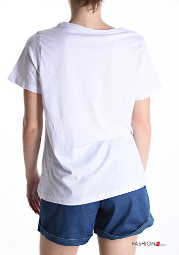 short sleeve crew neck Cotton T-shirt - ph 2