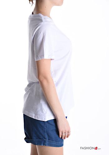 short sleeve crew neck Cotton T-shirt - ph 3