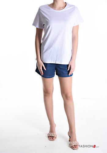 short sleeve crew neck Cotton T-shirt - ph 5