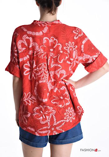 Cotton Shirt with buttons 3/4 sleeve - ph 2