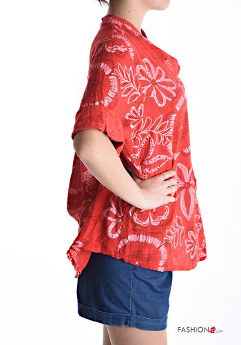 Cotton Shirt with buttons 3/4 sleeve - ph 3