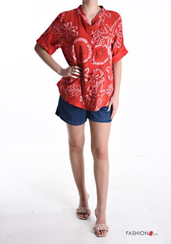 Cotton Shirt with buttons 3/4 sleeve - ph 5