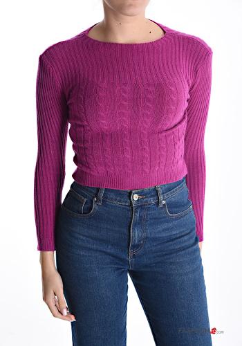 kurz Strickpullover schulterfrei - ph 1