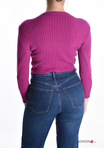 kurz Strickpullover schulterfrei - ph 2