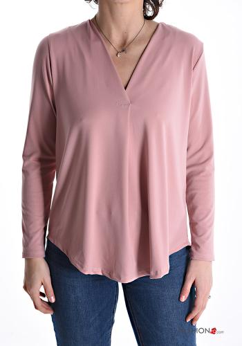 Blouse with v-neck