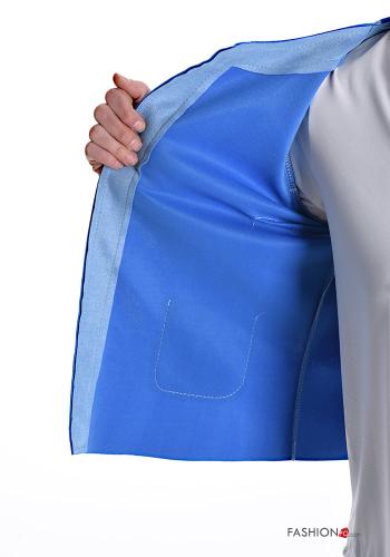 Bolero camurça com bolsos sem forro - ph 6