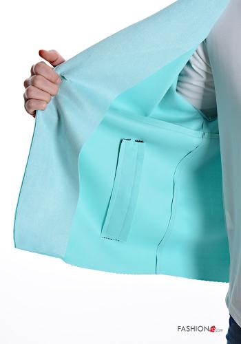 Wildleder Blazer mit Knöpfen ohne Futter mit Taschen - ph 6
