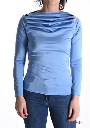 satin Long sleeved top