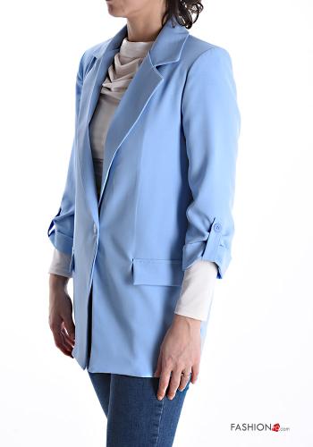 Blazer avec doublure à boutons manches à trois-quarts - ph 3