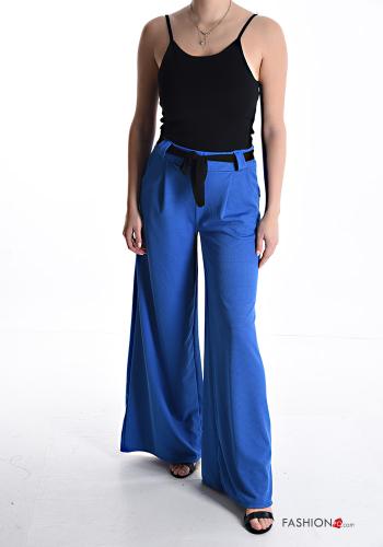 wide leg Trousers with elastic with sash - ph 5