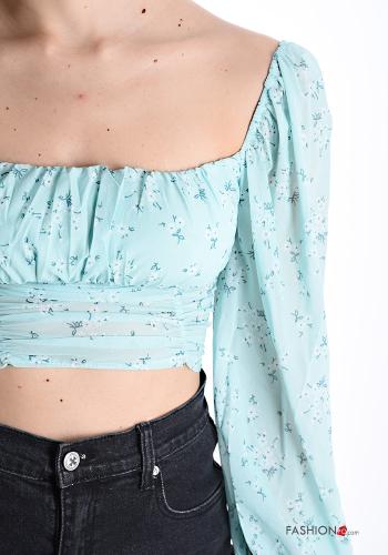 Top Fantasia floreale scollo alla bardot - ph 4