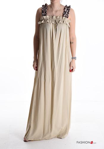 Abito maxi senza maniche lungo