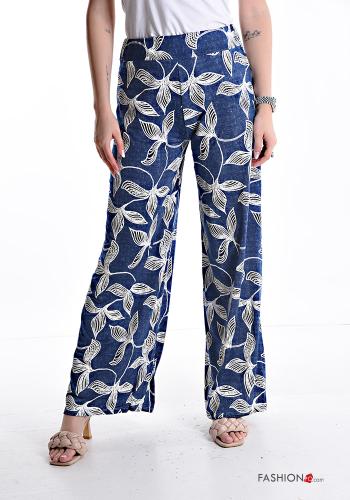 Blumenmuster lange Hose mit gummizug - ph 1