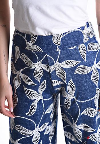 Blumenmuster lange Hose mit gummizug - ph 4