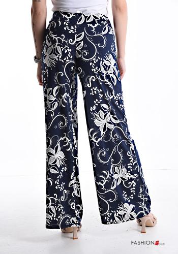 Blumenmuster lange Hose mit gummizug - ph 2