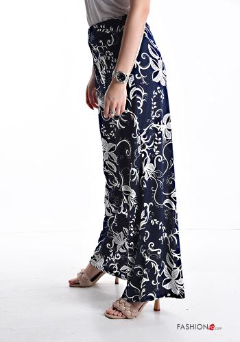 Blumenmuster lange Hose mit gummizug - ph 3