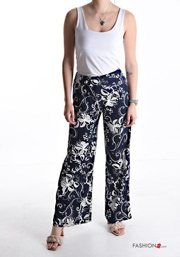 Blumenmuster lange Hose mit gummizug - ph 5