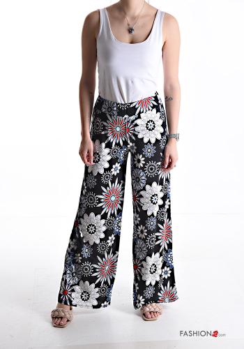 Pantalone lungo Fantasia floreale con elastico - ph 5