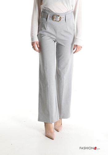 high waist Trousers with belt