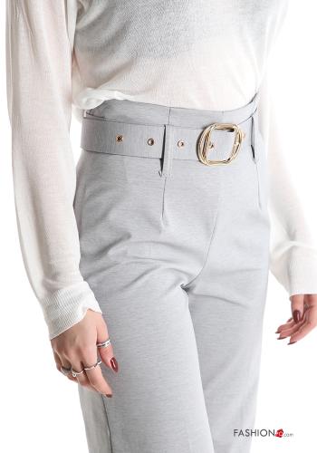 hoher Taille Hose mit Gürtel - ph 4
