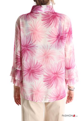 Floral ruffle sleeve Shirt - ph 2