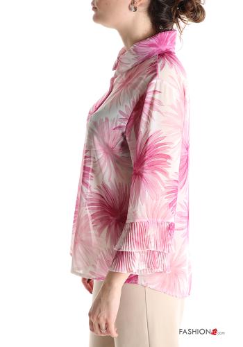 Floral ruffle sleeve Shirt - ph 3