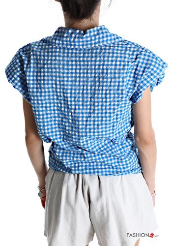Chemise en Coton Imprimé vichy avec noeud - ph 2